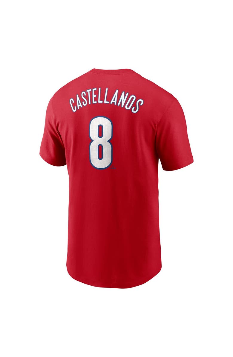 Nike Men's Nike Nick Castellanos Red Philadelphia Phillies Fuse Name & Number T-Shirt, Alternate, color, Red