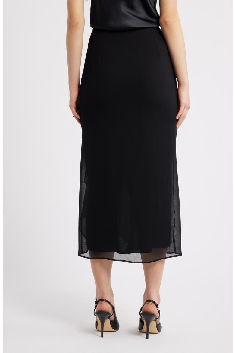Ruffle Chiffon Midi Skirt (Women) | Nordstrom