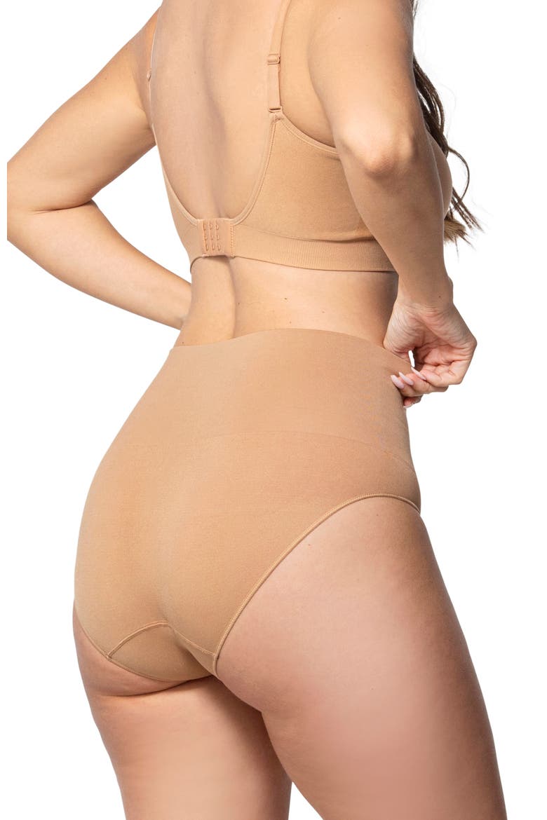 Smoothing At Waist Brief, Alternate, color, Coffee