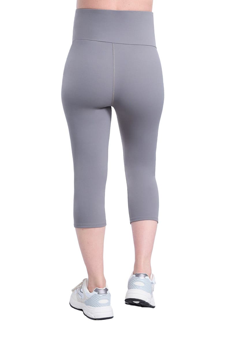 Over the Belly Active Capri Legging, Alternate, color, Heather Grey