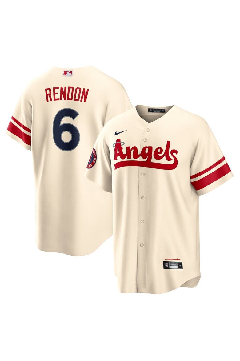 Men's Nike Anthony Rendon Cream Los Angeles Angels City Connect Replica Player Jersey, Main, color, Cream