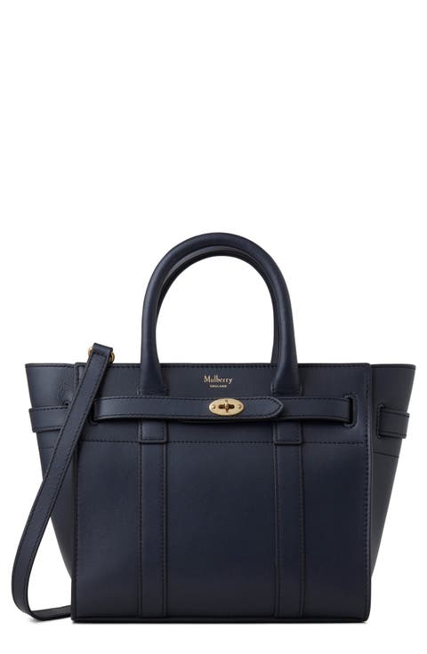 Mini Zipped Bayswater Leather Satchel