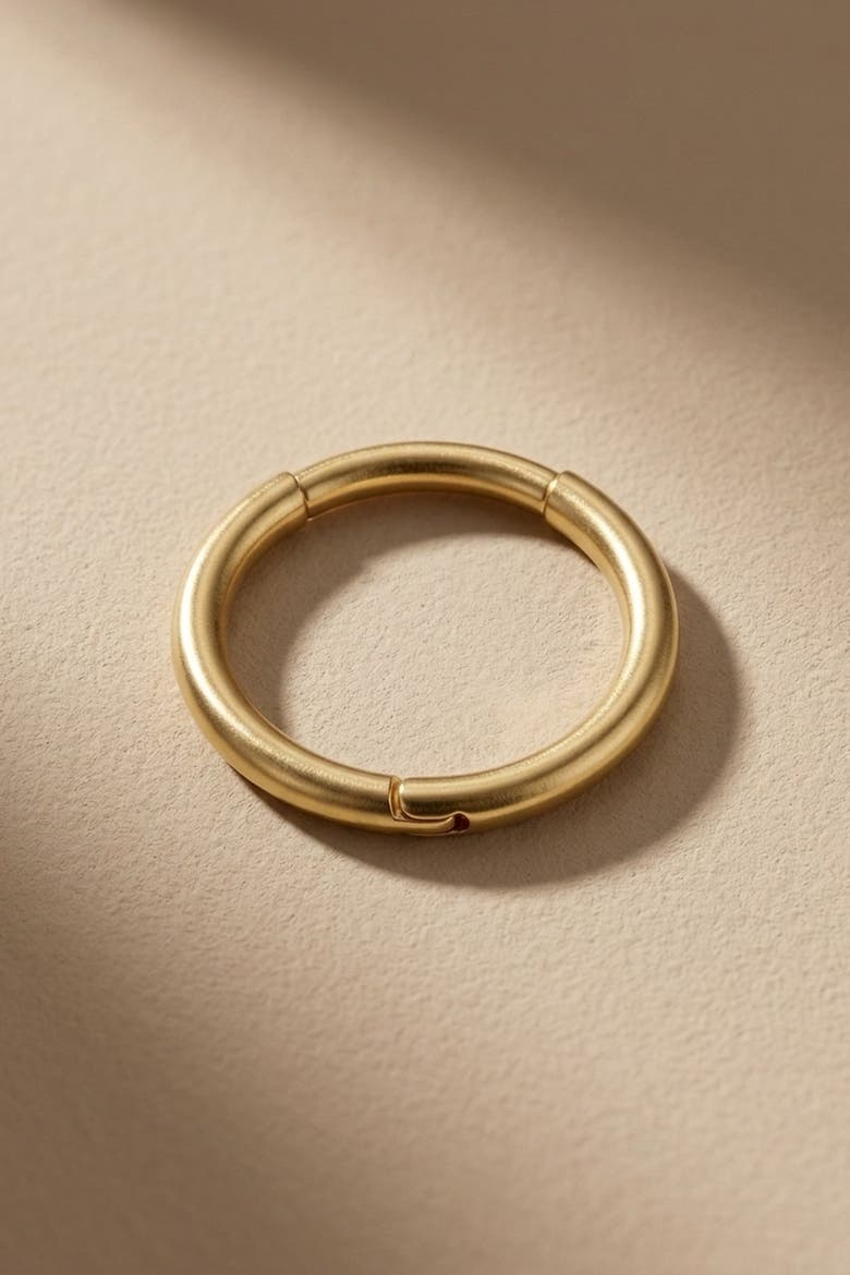 14K Gold Hoop Elegant Single Earring, Alternate, color, 14 K Yellow Gold