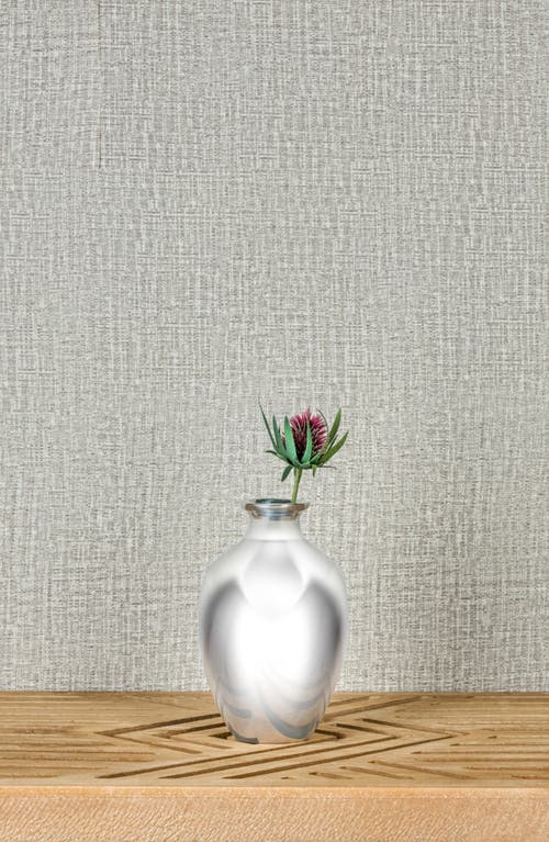 Nambe Posey Large Vase, 6" In Silver