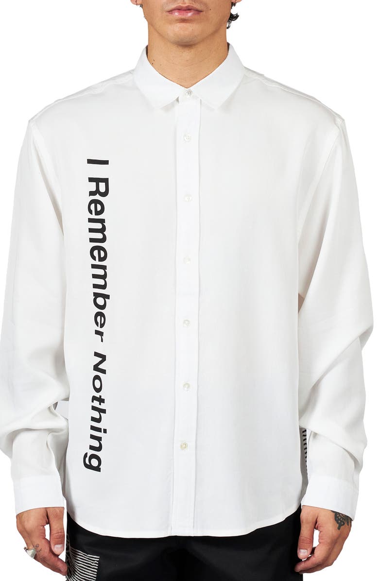 PLEASURES Nothing Button-Down Shirt, Main, color, 