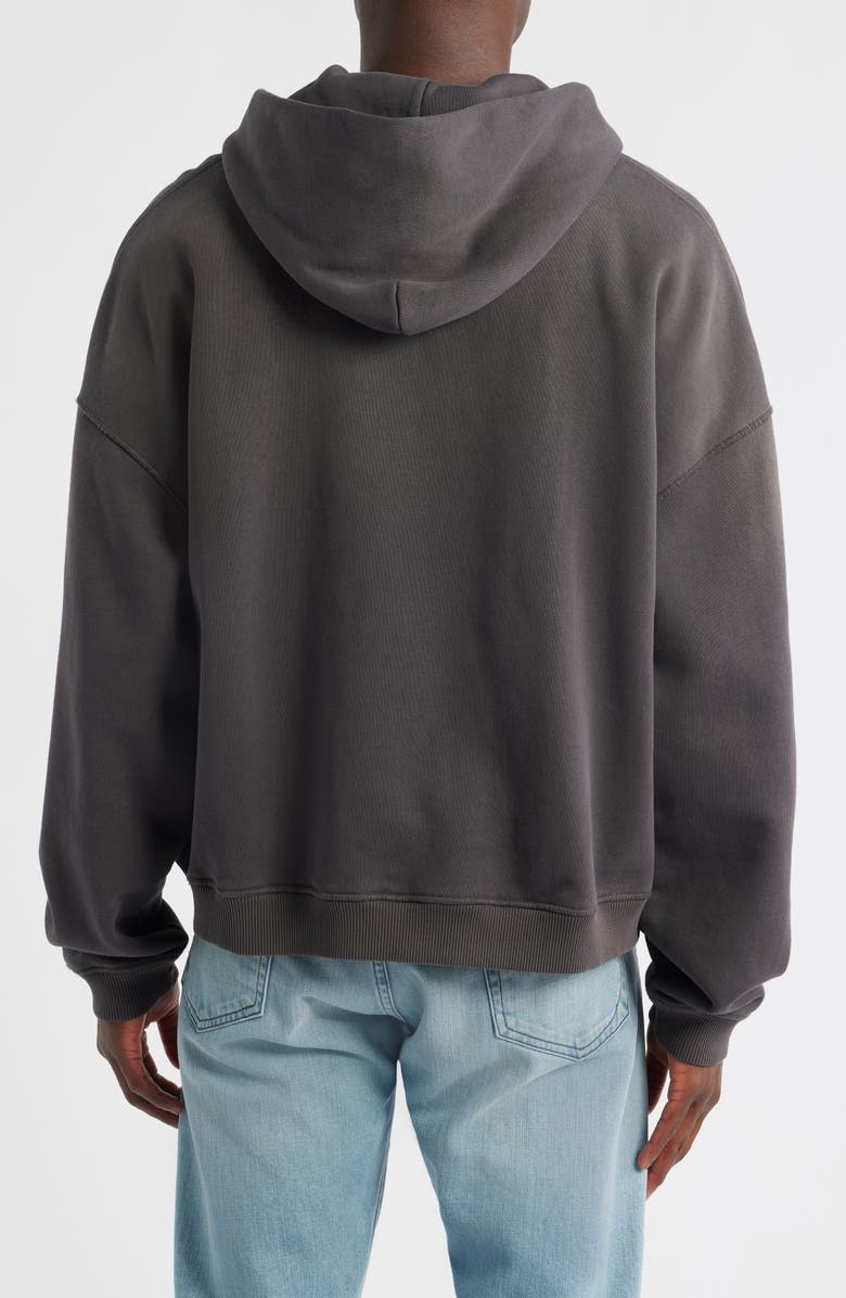 Represent Cotton Logo Appliqué Hoodie, Alternate, color, After Dark