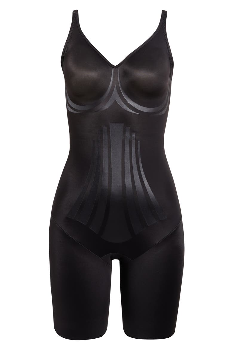 Modern Miracle Shaping Bodysuit, Alternate, color, BLACK