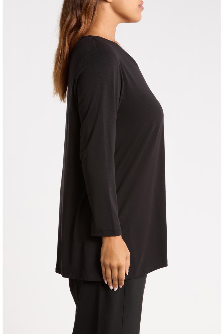 Tunic Top, Alternate, color, BLACK