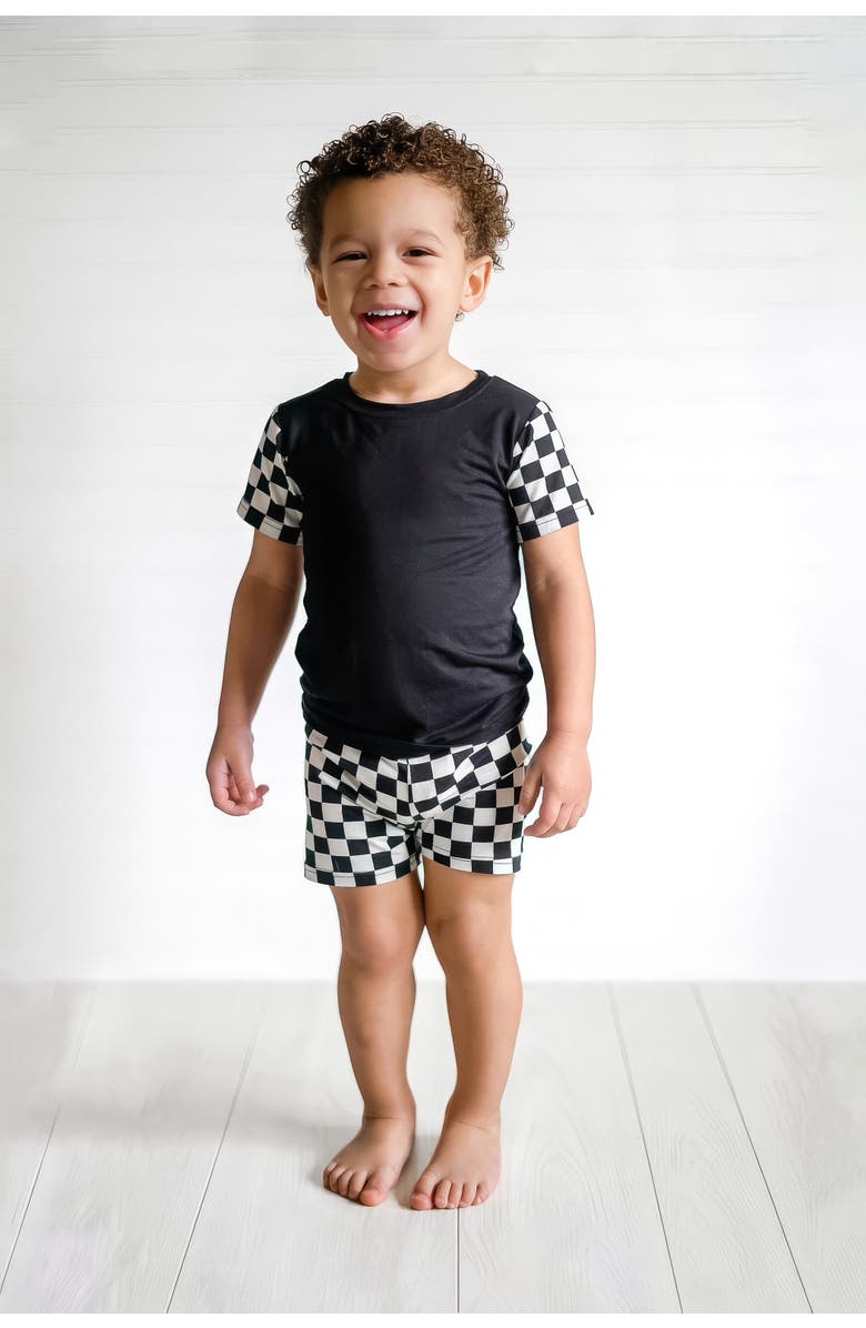 Fletch Checked Out 2 Piece Shorts Set, Alternate, color, Black White Checker