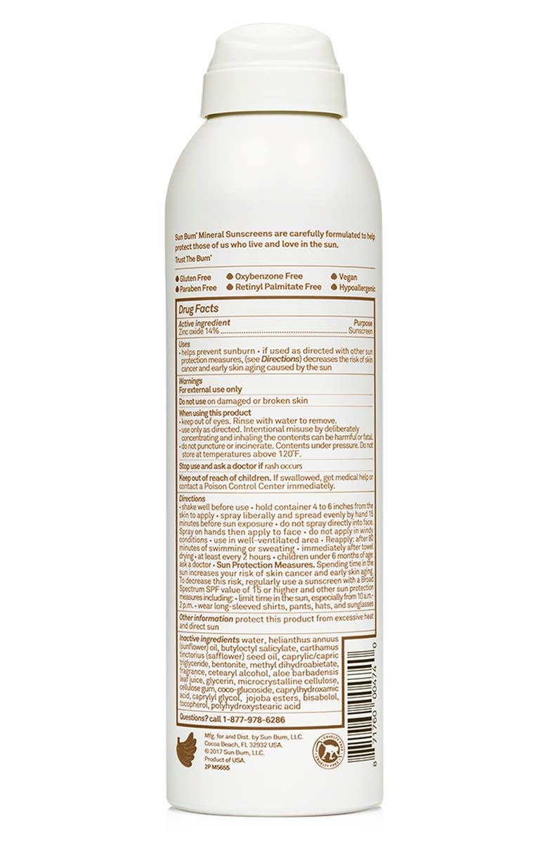 Sun Bum Mineral SPF 30 Continuous Sunsreen Spray - 6 oz., Alternate, color, 