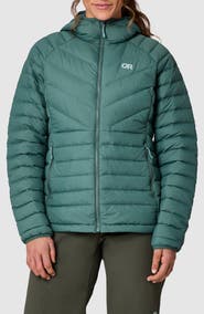 Outdoor Research Transcendent Water Resistant 800 Fill Power Hooded Down Jacket