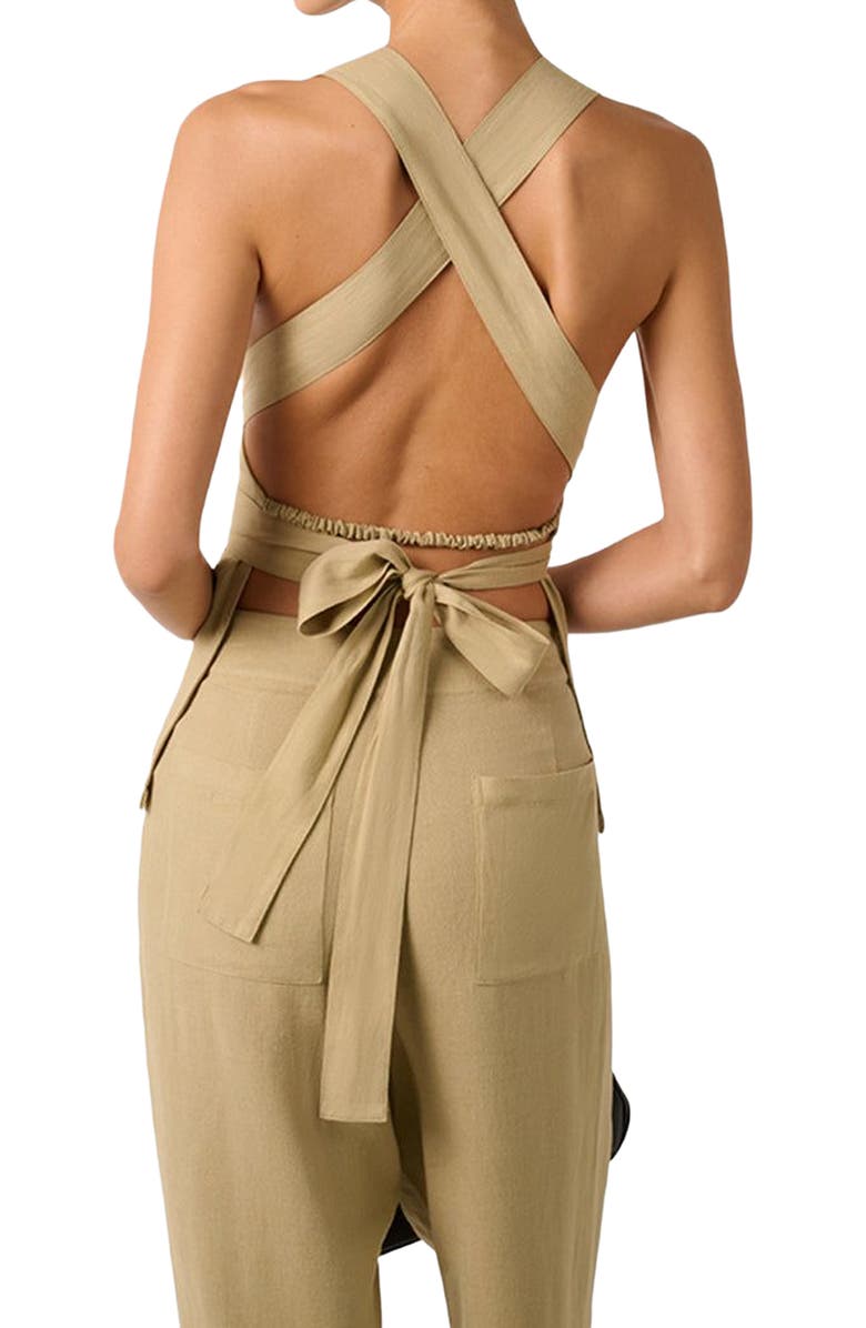 WeWoreWhat Wrap Top, Alternate, color, Oat