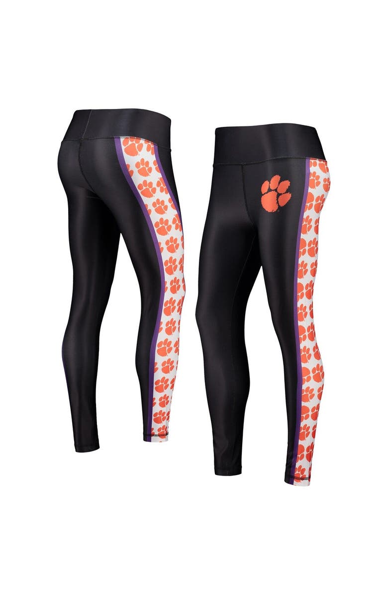 CONCEPTS SPORT Women's Concepts Sport Black Clemson Tigers Dormer Knit Leggings, Main, color,