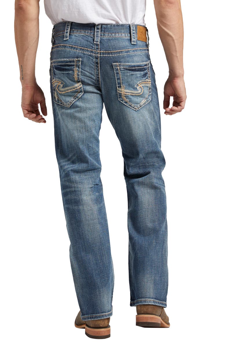 Silver Jeans Co. Zac Relaxed Fit Straight Leg Jeans, Alternate, color, 