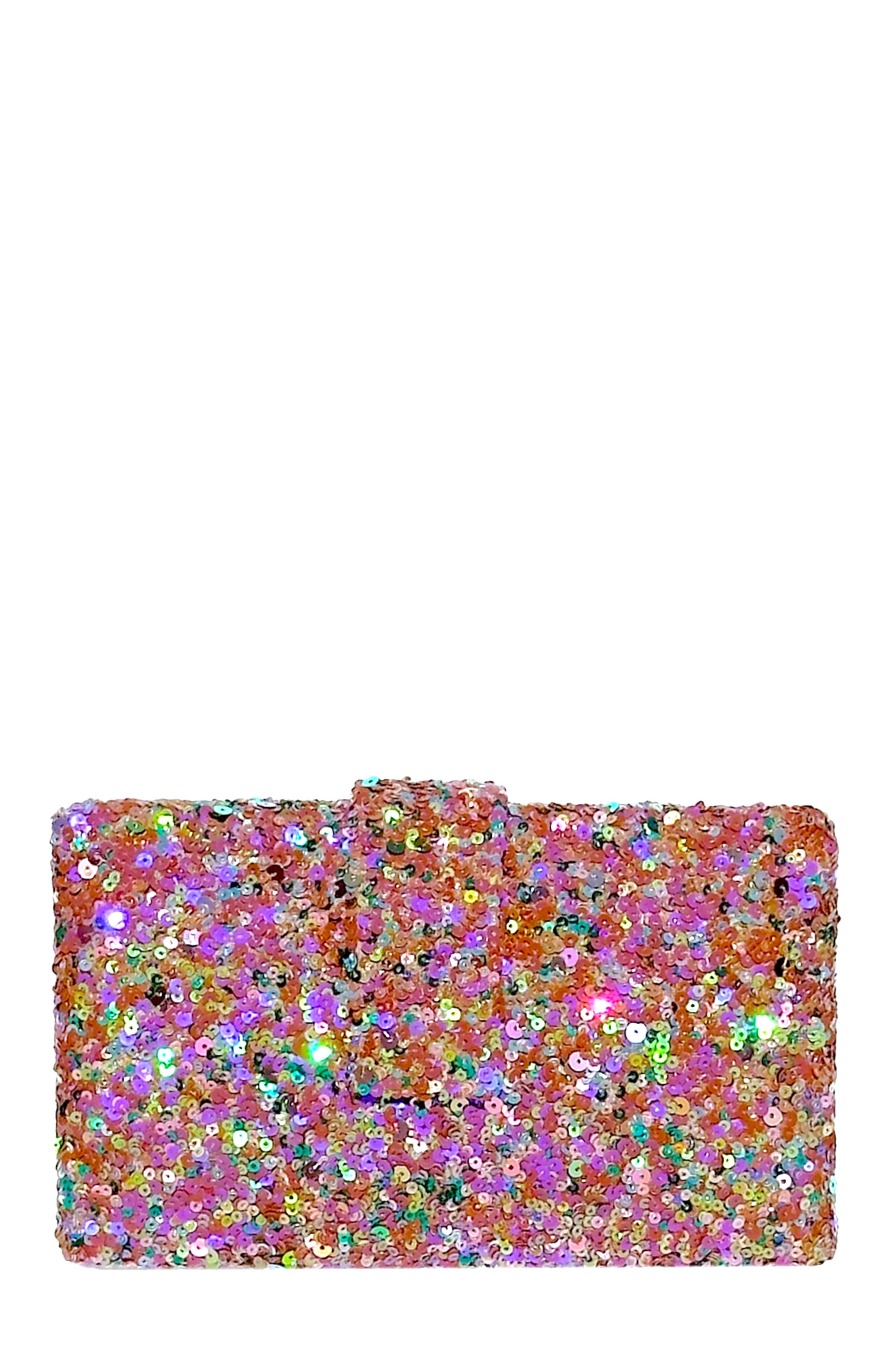 Simitri Fusion Sequin Kitsch Clutch, Main, color, Nola