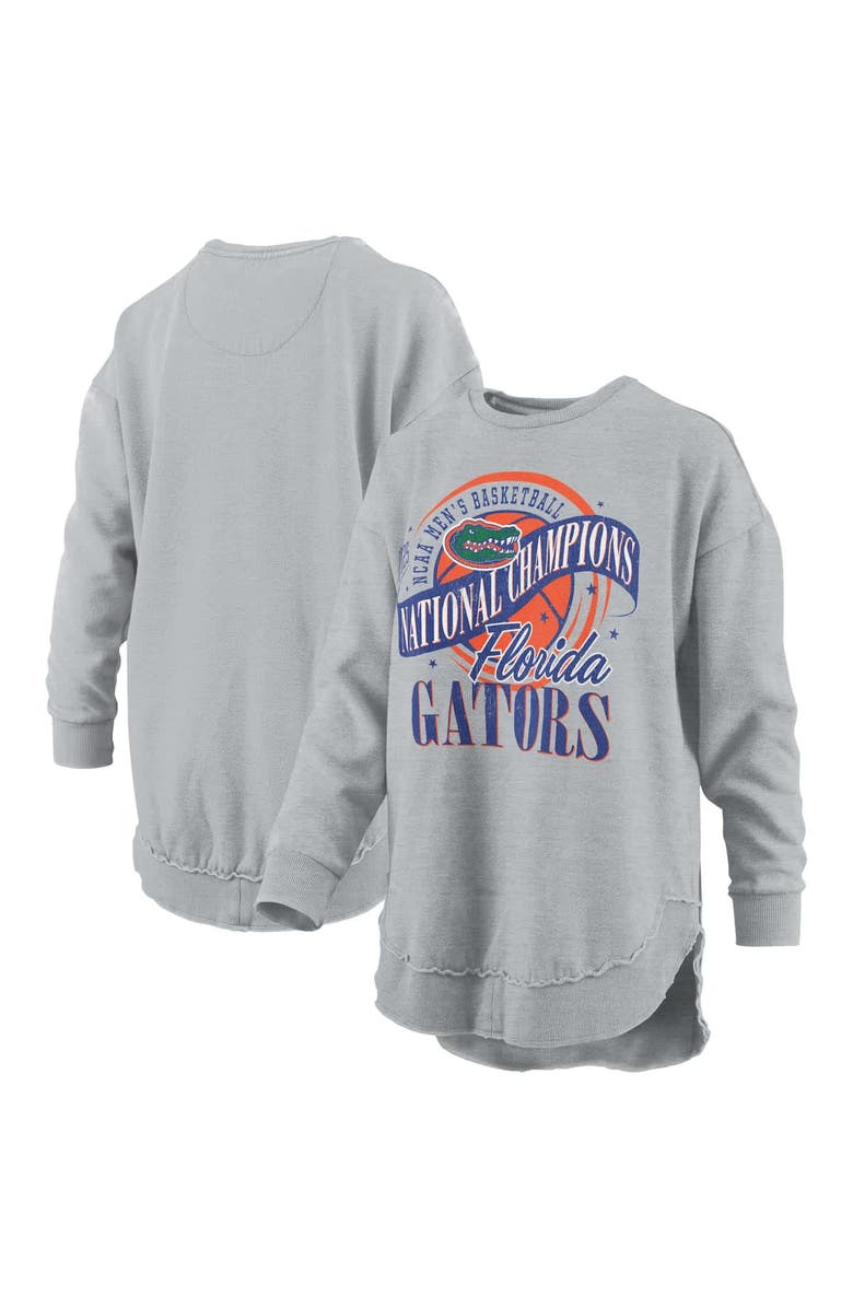 PRESSBOX Women's Pressbox Gray Florida Gators 2025 NCAA Men's Basketball National Champions, Alternate, color, 