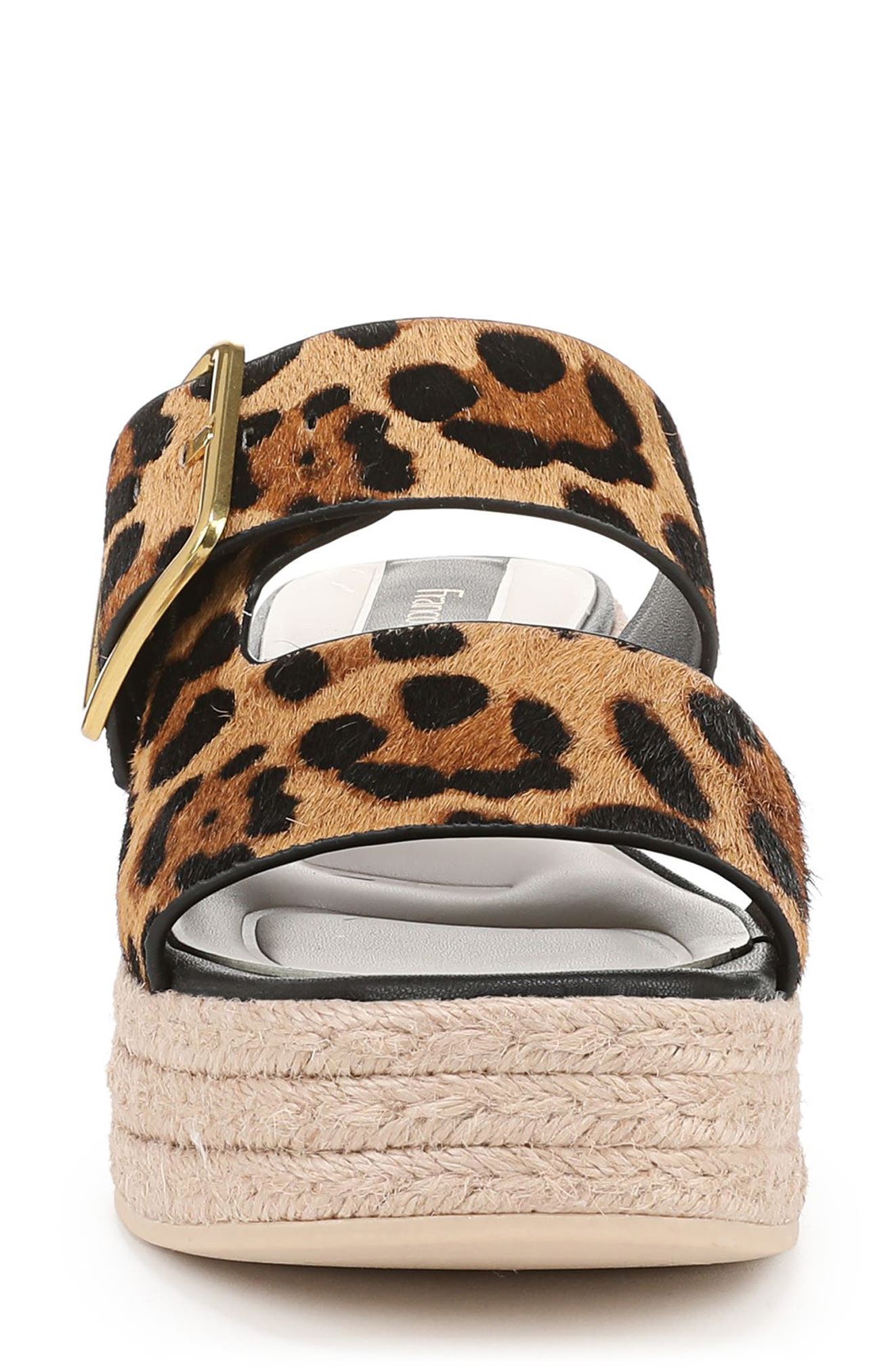 Franco Sarto Taziana Genuine Calf Hair Wedge Sandal, Alternate, color, 