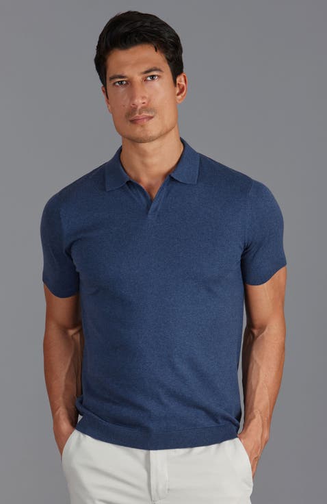 Ultra Fine Cotton Buttonless Polo Shirt