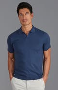 Paul James Ultra Fine Cotton Buttonless Polo Shirt