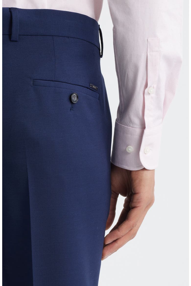 George Flat Front Wool Suit Pants, Alternate, color, OPEN BLUE