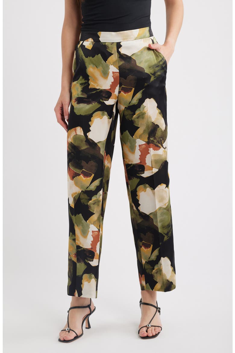 Abstract Print Pants, Main, color, BAY LEAF MULTI