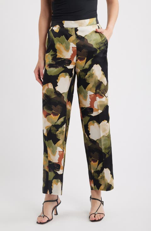 Abstract Print Pants