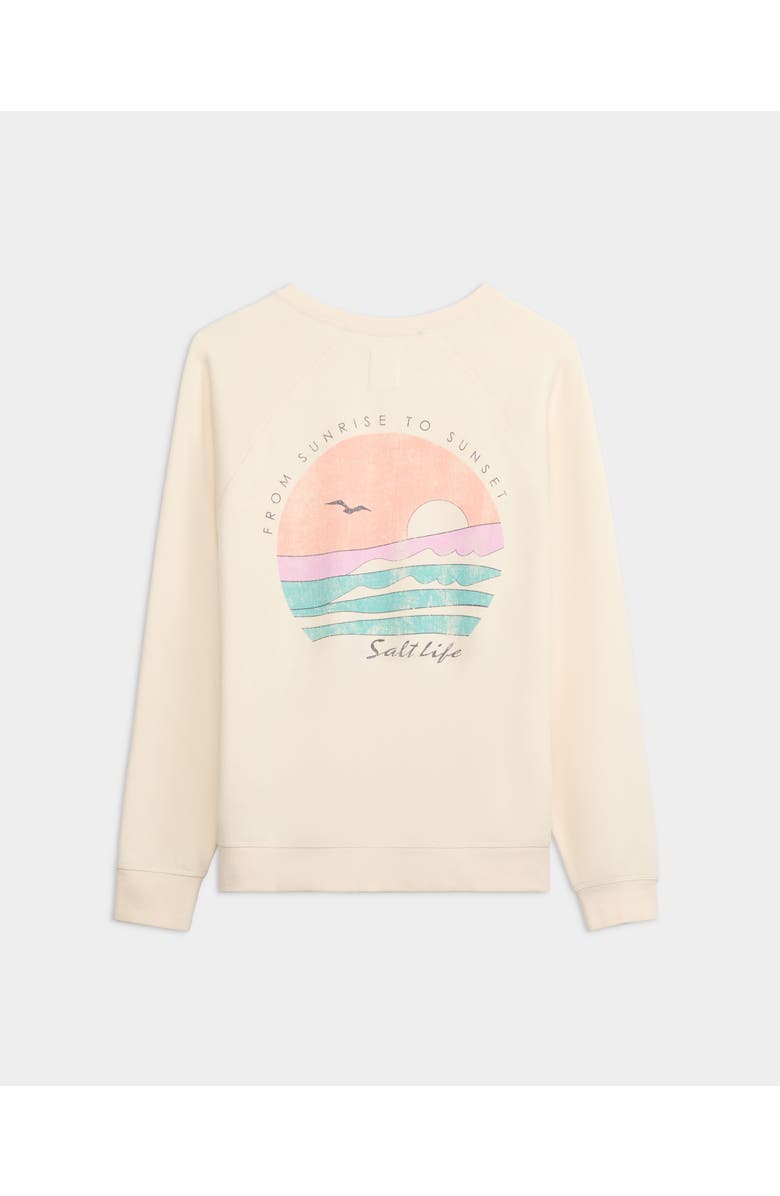 Salt Life Relaxing Realm Pullover, Alternate, color, Ivory