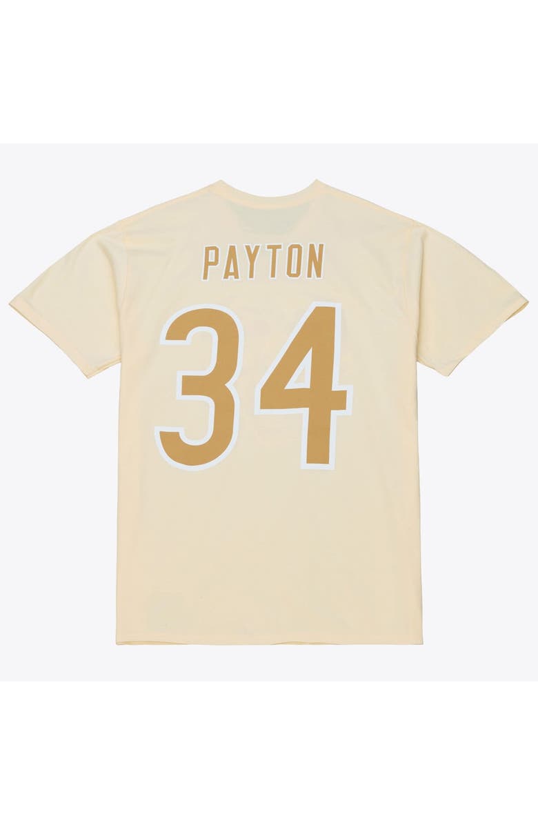 Mitchell 
Ness Men
s Mitchell 
Ness Walter Payton Cream Chicago Bears Sandman Name 
Number T-Shirt, Alternate, color, Cream