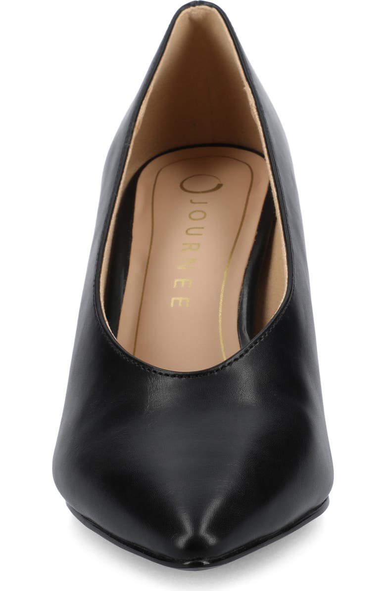 Journee Collection Danika Pointed Toe Pump, Alternate, color, Black
