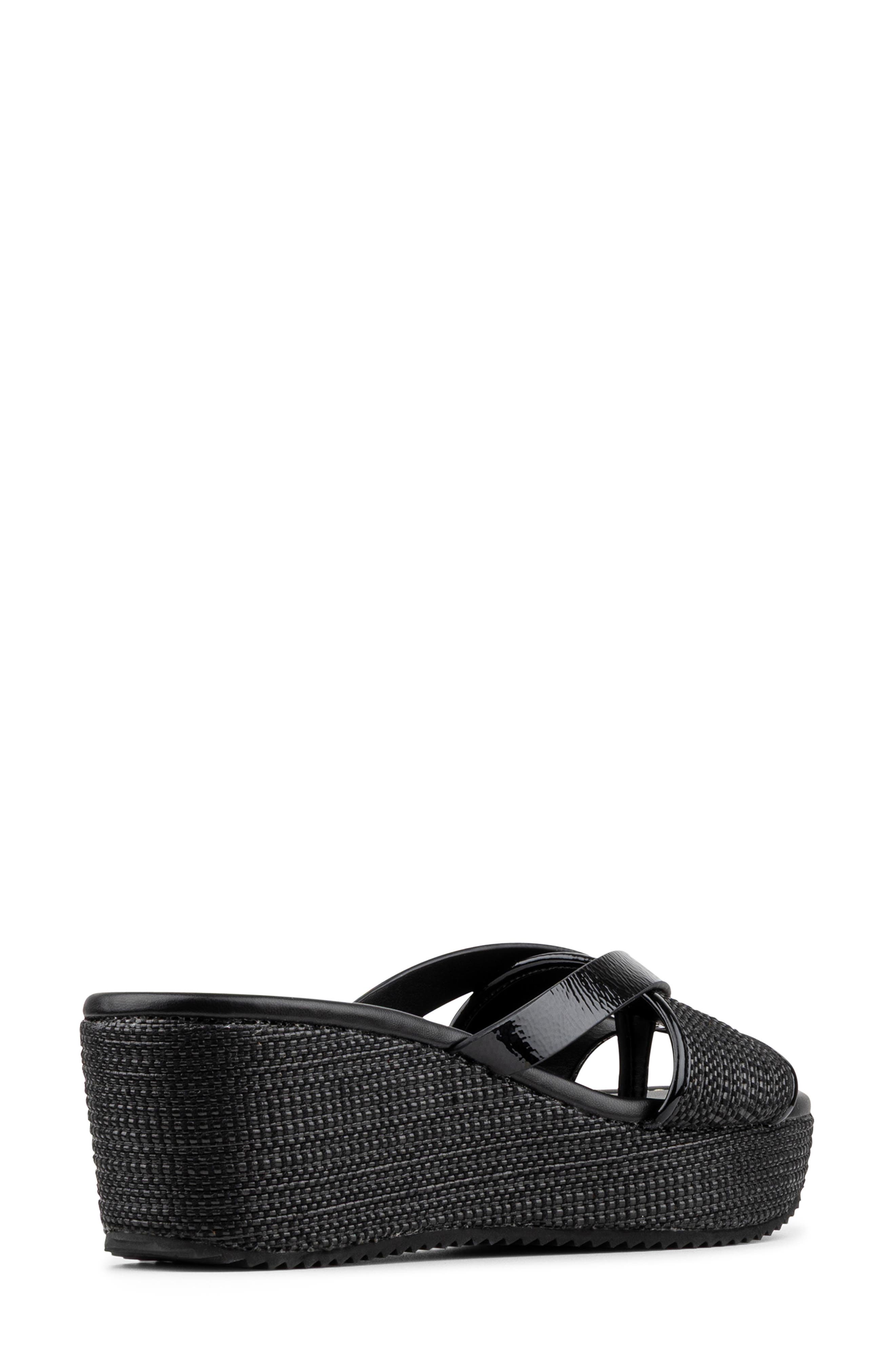 Donald Pliner Sotira Platform Wedge Sandal, Alternate, color, Black