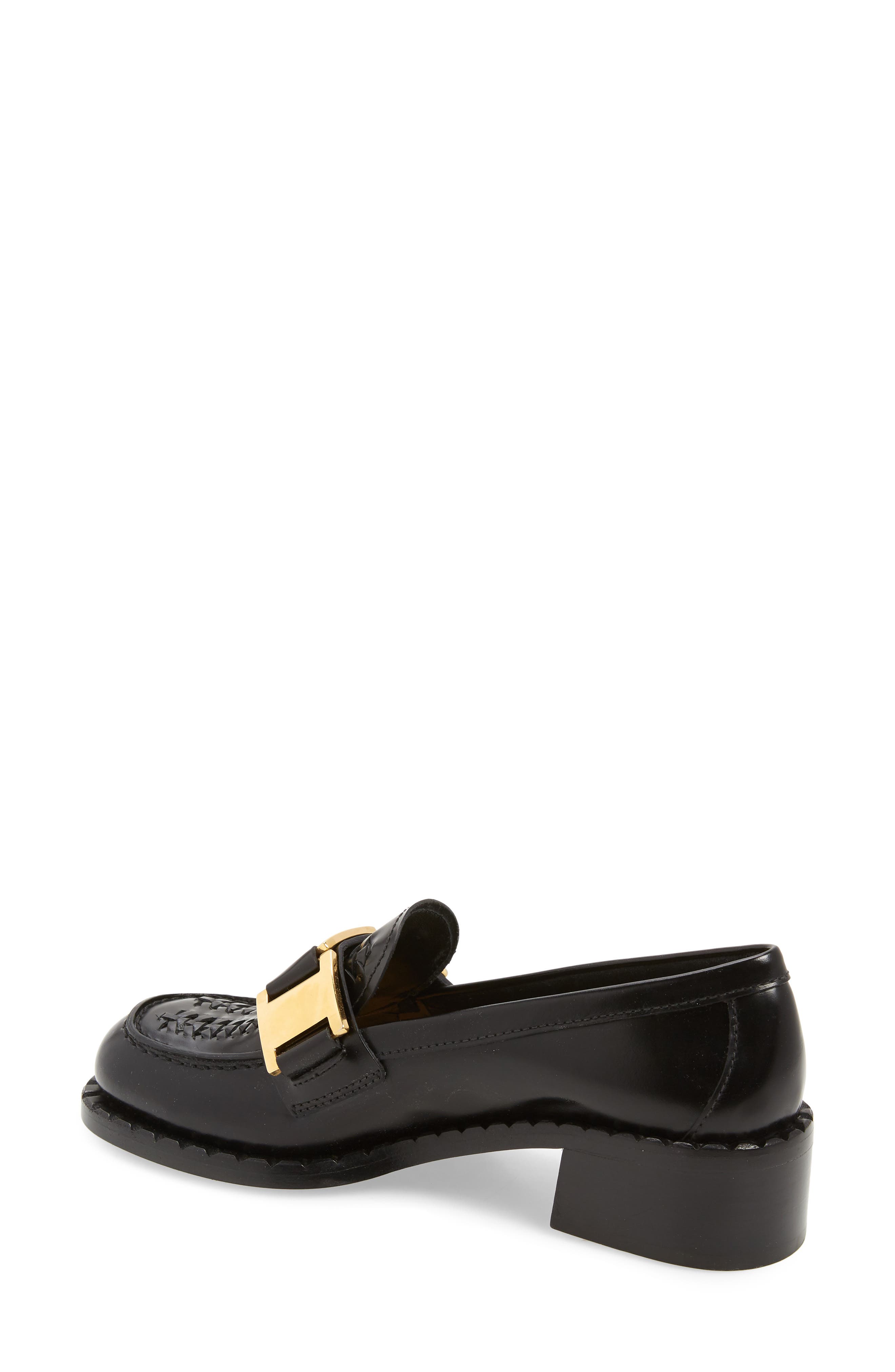 Prada Chain Loafer, Alternate, color, 