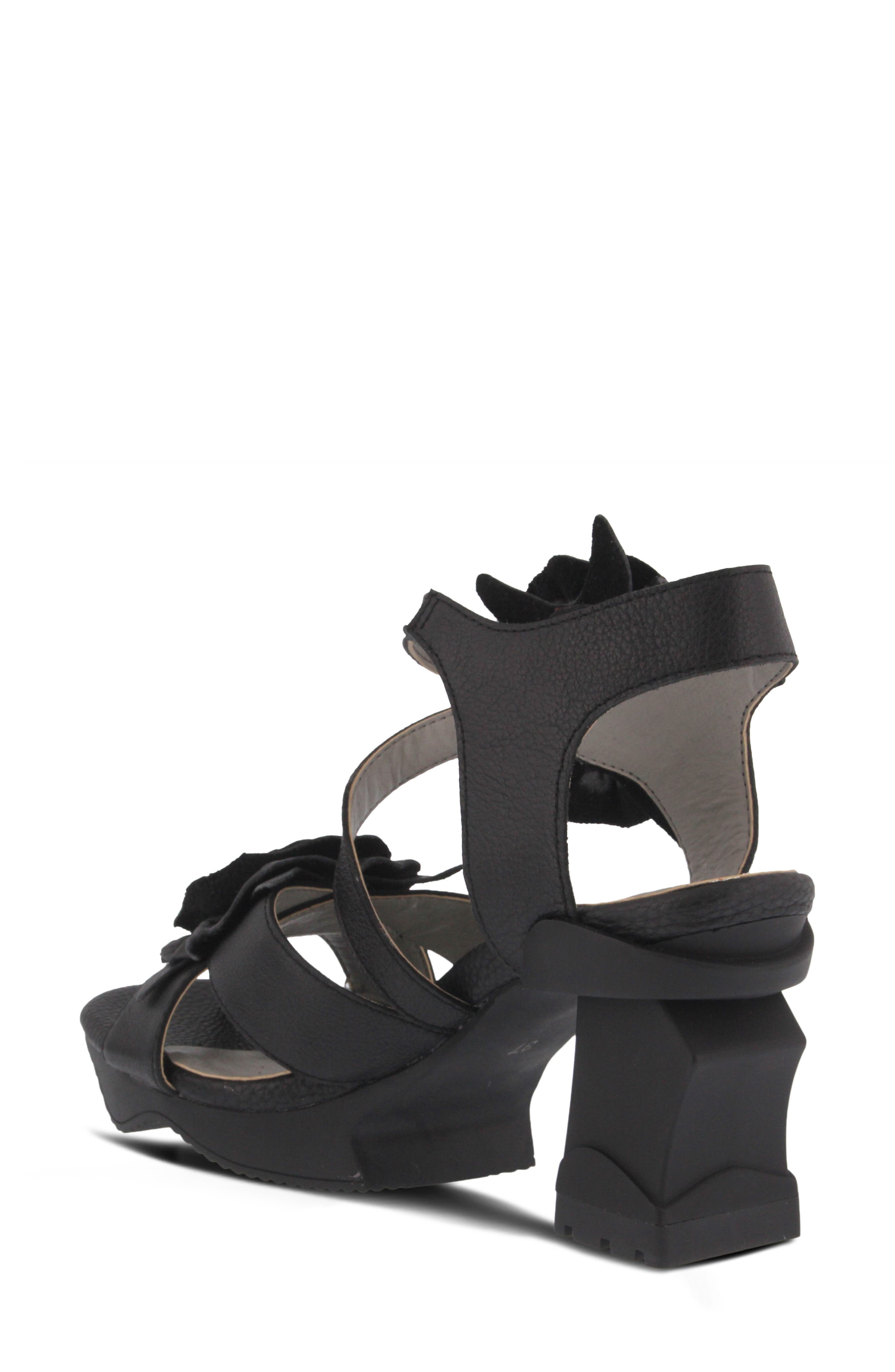 L'Artiste by Spring Step L'Artiste Shelly Sandal, Alternate, color, Black Leather