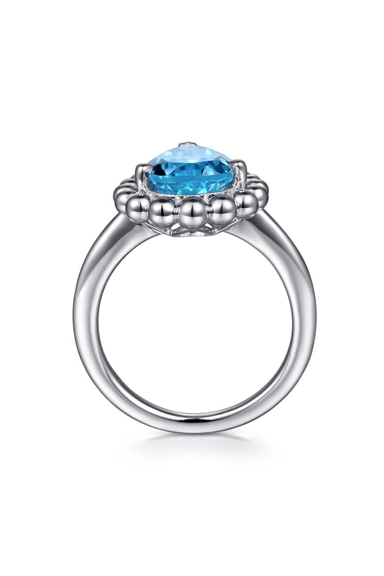 Bujukan Sterling Silver Swiss Blue Topaz Ring, Alternate, color, STERLING SILVER