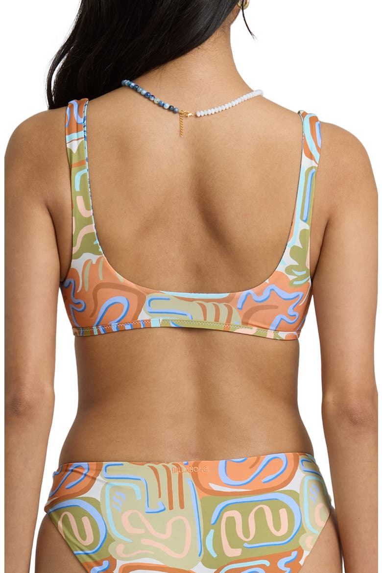 Le Surf Ava Reversible Bikini Top, Alternate, color, ORANGE MULTI