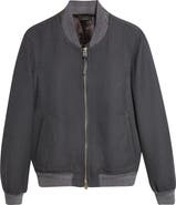 TOM FORD Two-Way Zip Lightweight Wool & Silk Bomber Jacket