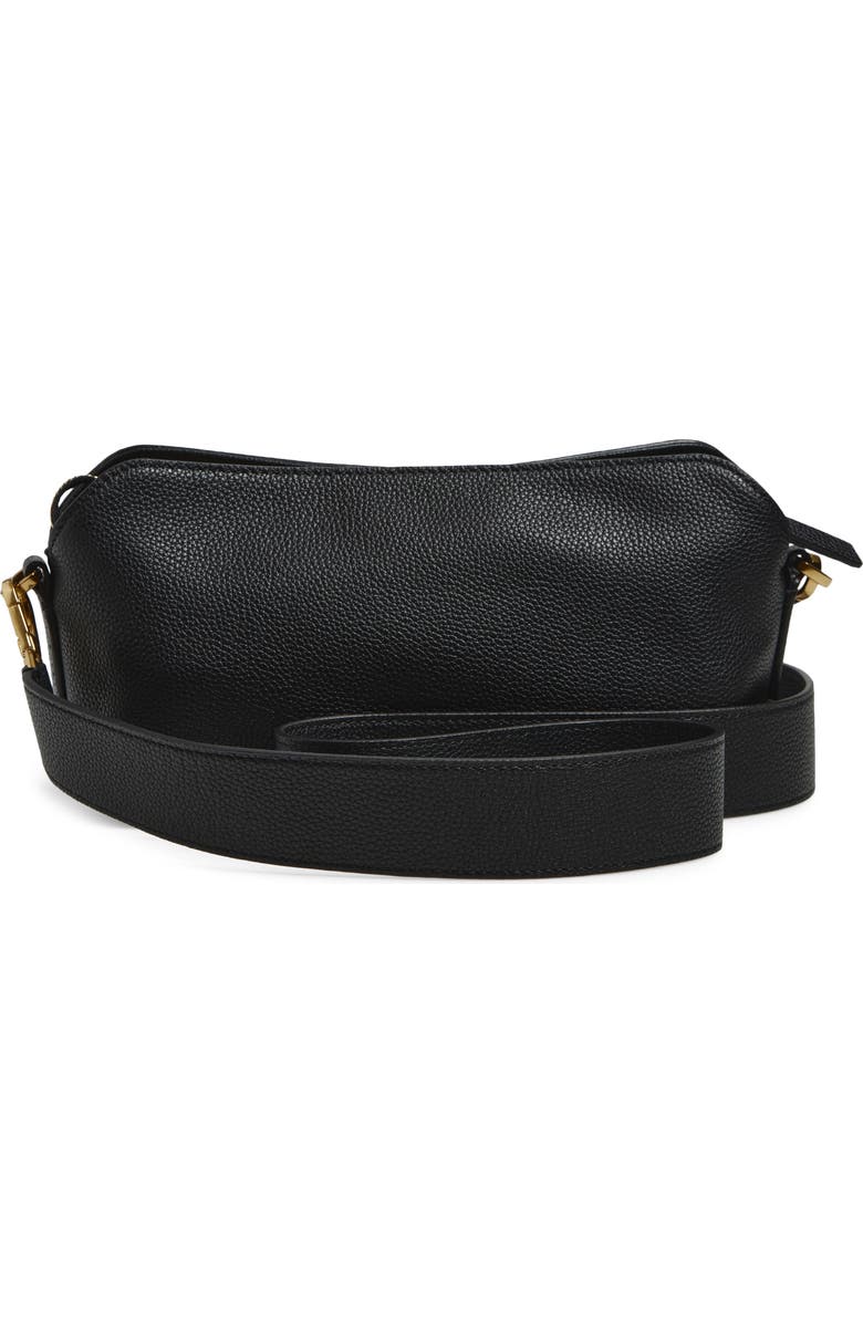 rag & bone Gramercy Leather Crossbody Bag, Alternate, color, Black