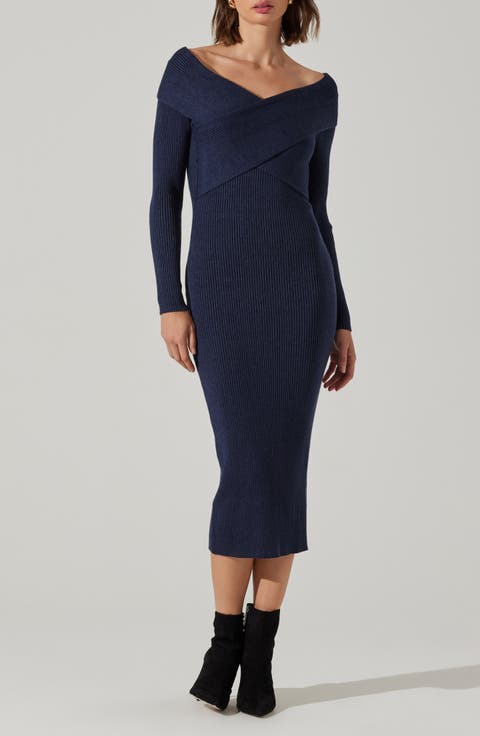 Annona Long Sleeve Sweater Dress