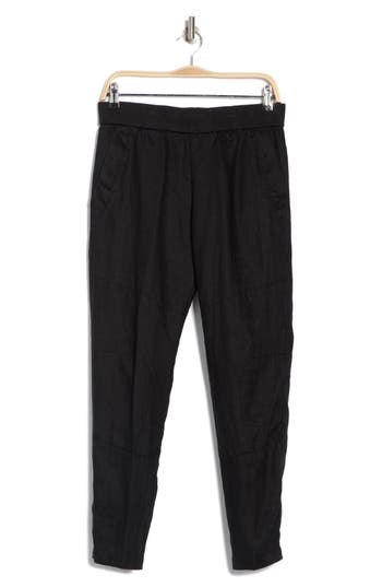 JAMES PERSE JAMES PERSE PATCHED LINEN PULL-ON PANTS