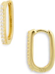 ARGENTO VIVO Cubic Zirconia Huggie Hoop Earrings