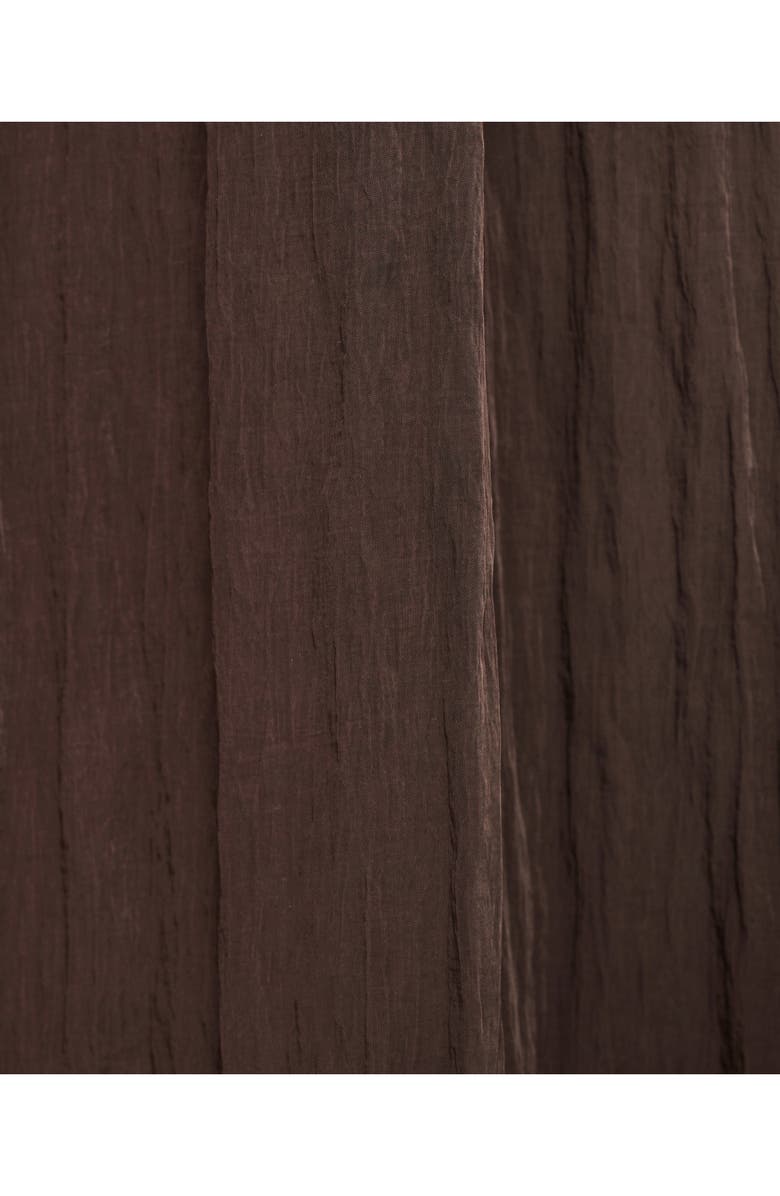 MANGO Crinkle Slipdress, Alternate, color, Brown