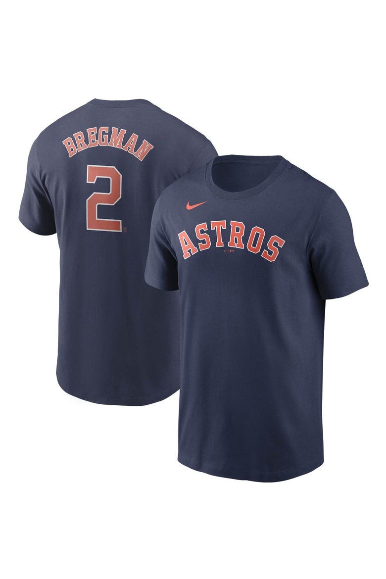 Men's Nike Alex Bregman Navy Houston Astros Name & Number T-Shirt, Main, color, Navy