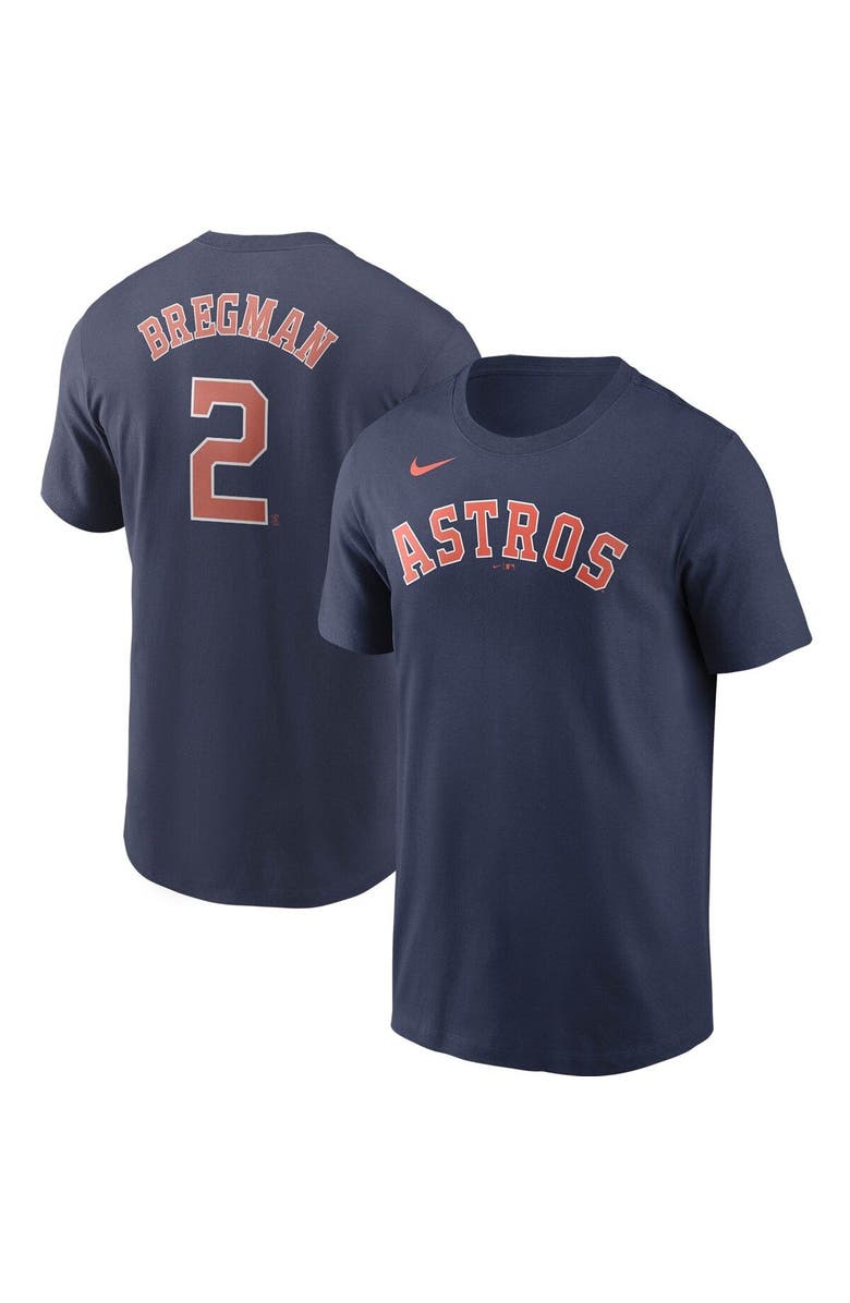 Nike Men's Nike Alex Bregman Navy Houston Astros Name & Number T-Shirt, Main, color, 