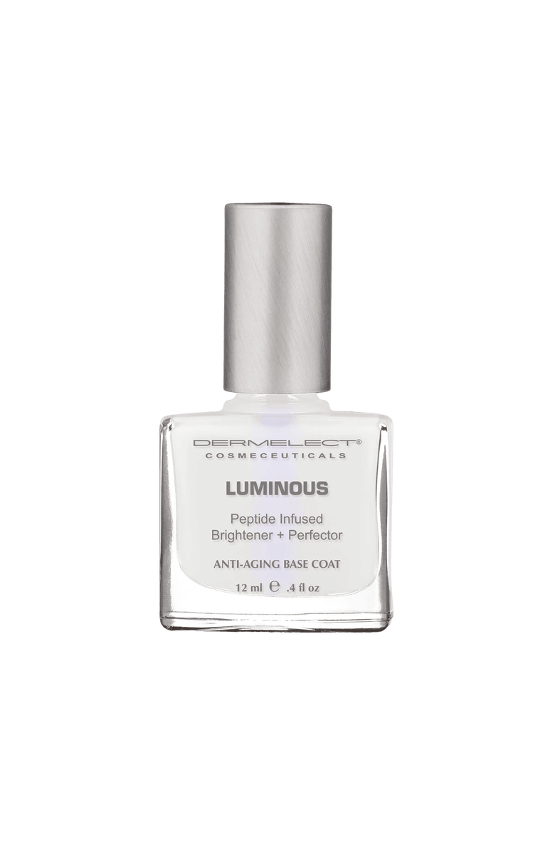 Dermelect LUMINOUS Brightener + Perfector Base Coat, Main, color, White