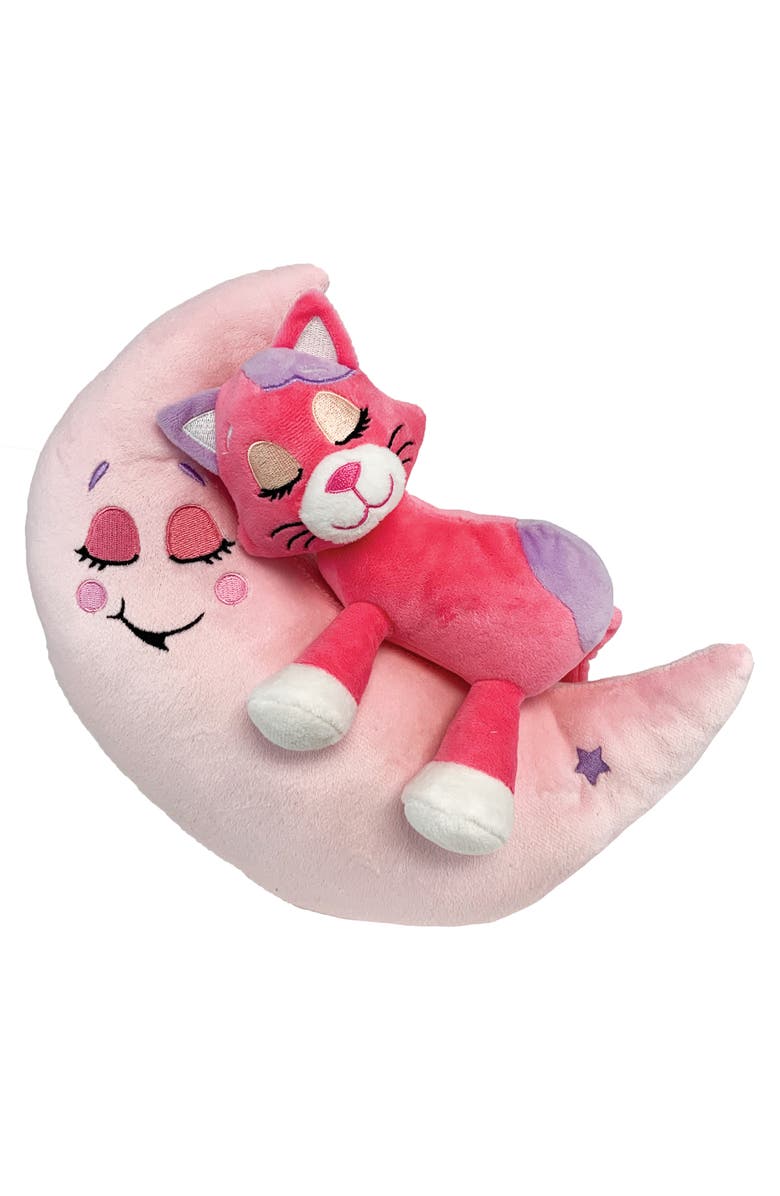 Happpy Nappers Lullabrites Lullabrites Moon Pet Pink Cat Plush, Main, color, Multicolored