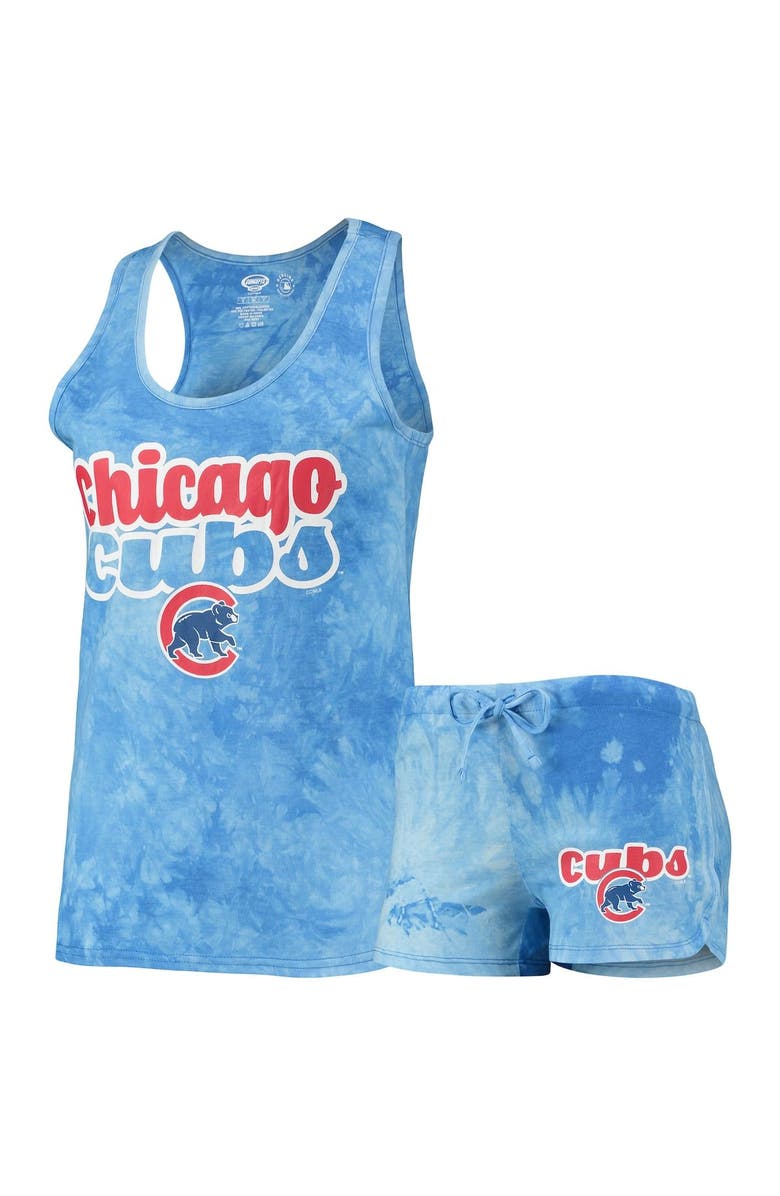 CONCEPTS SPORT Women's Concepts Sport Royal Chicago Cubs Billboard Racerback Tank Top & Shorts Set, Main, color, Royal