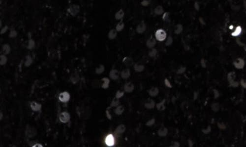 Vigoss Satin Bow Sequin Jacket In Black