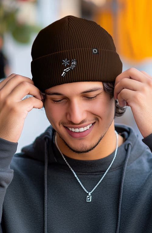Dalix Chill Touch Beanie In Brown
