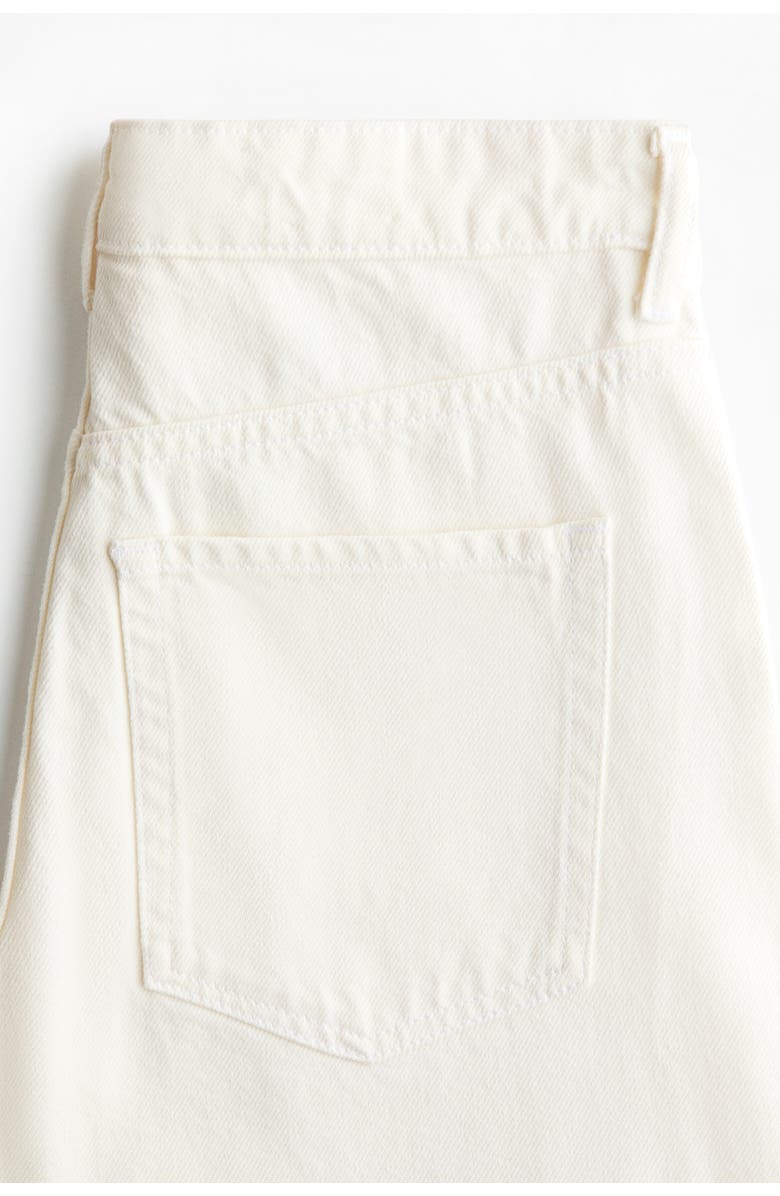 H&M Wide High Waist Jeans, Alternate, color, White