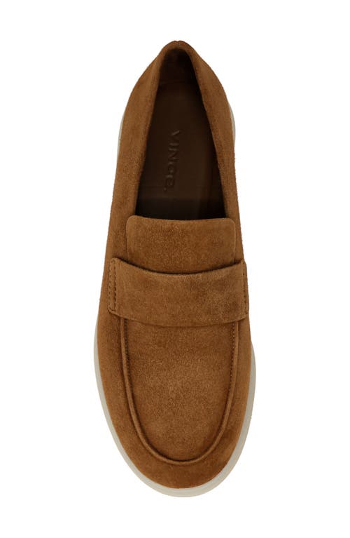 Vince Suede Casual Sporty Loafers In Elmwood