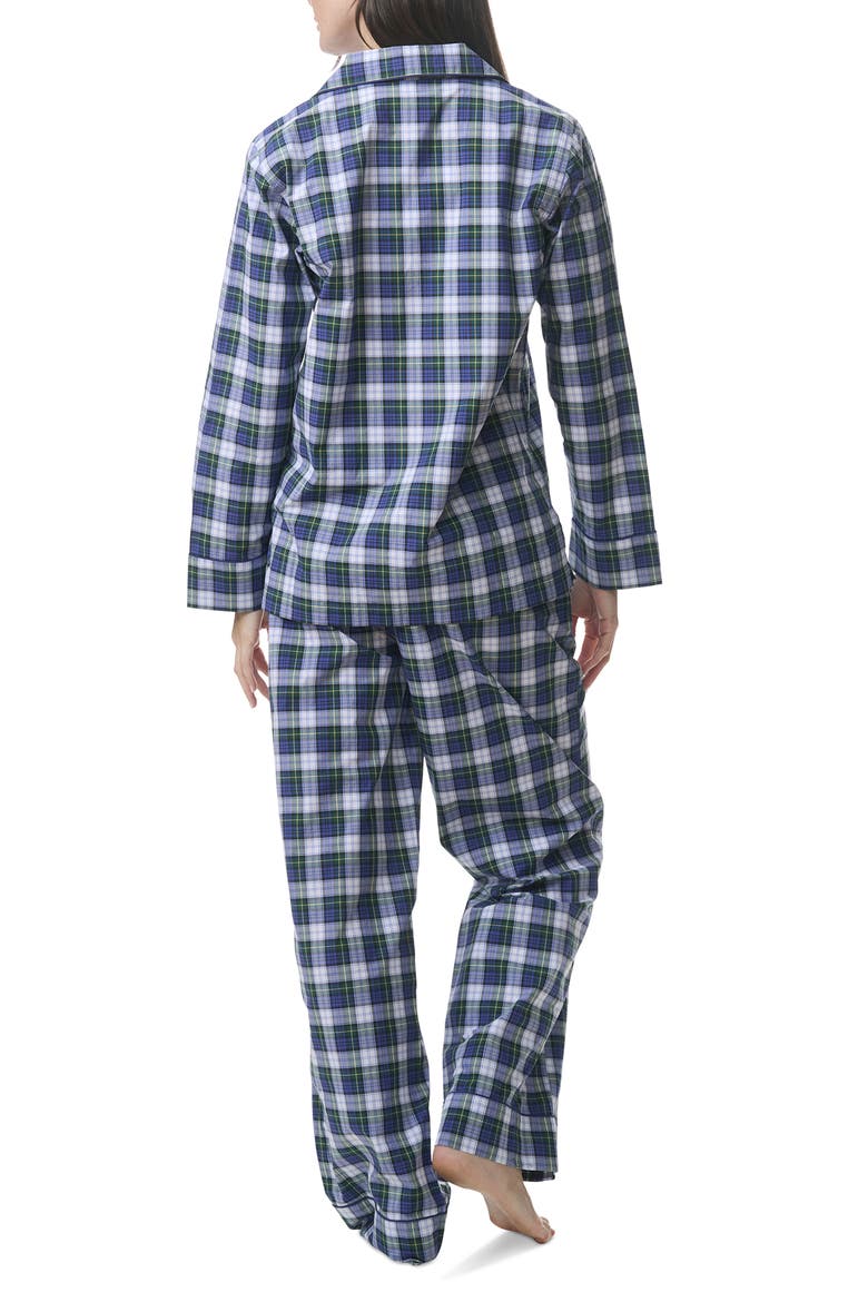 Madison Plaid Cotton Pajamas, Alternate, color, BALSAM TARTAN